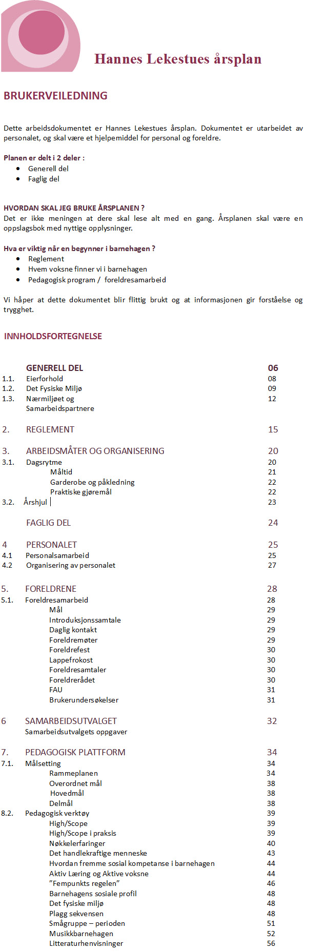 Årsplan